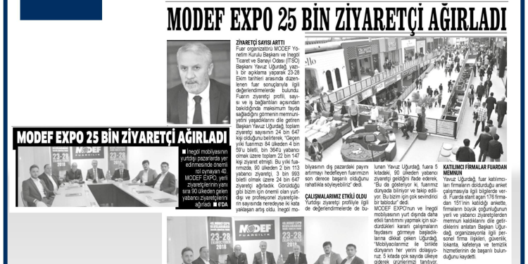 MODEF EXPO 25 BİN ZİYARETÇİ AĞIRLADI