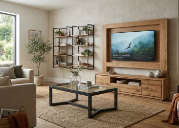 Salon Mobilyalarında Malzeme Uyumu: Ahşap, Metal ve Cam Yüzeyler Nasıl Kombinlenir?